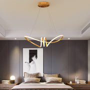 Forever Rings (Gold) LED Chandelier